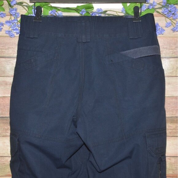 5.11 Tactical Pants Mens 32x34 Navy Blue Cargo Pockets Ripstop Classic Workwear - Picture 6 of 10